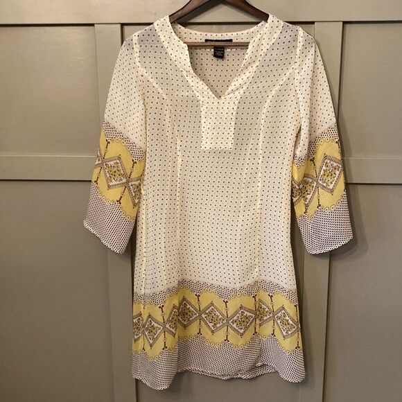 HALE Bob Sheer Boho Long Sleeve Swim Coverup Dress Size Small - Picture 6 of 10